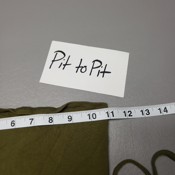 fashion nova open back army green strapless tube top women's size medium - Picture 2 of 8